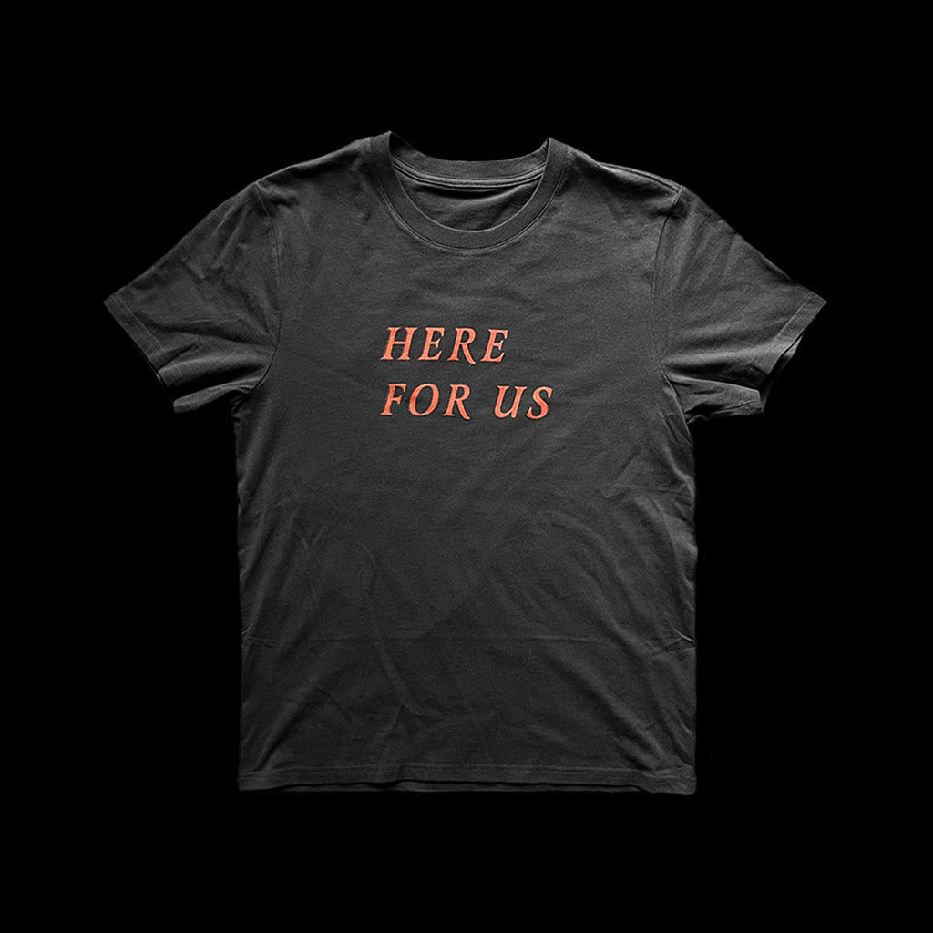 HERE FOR US TEE (BLACK/RED)